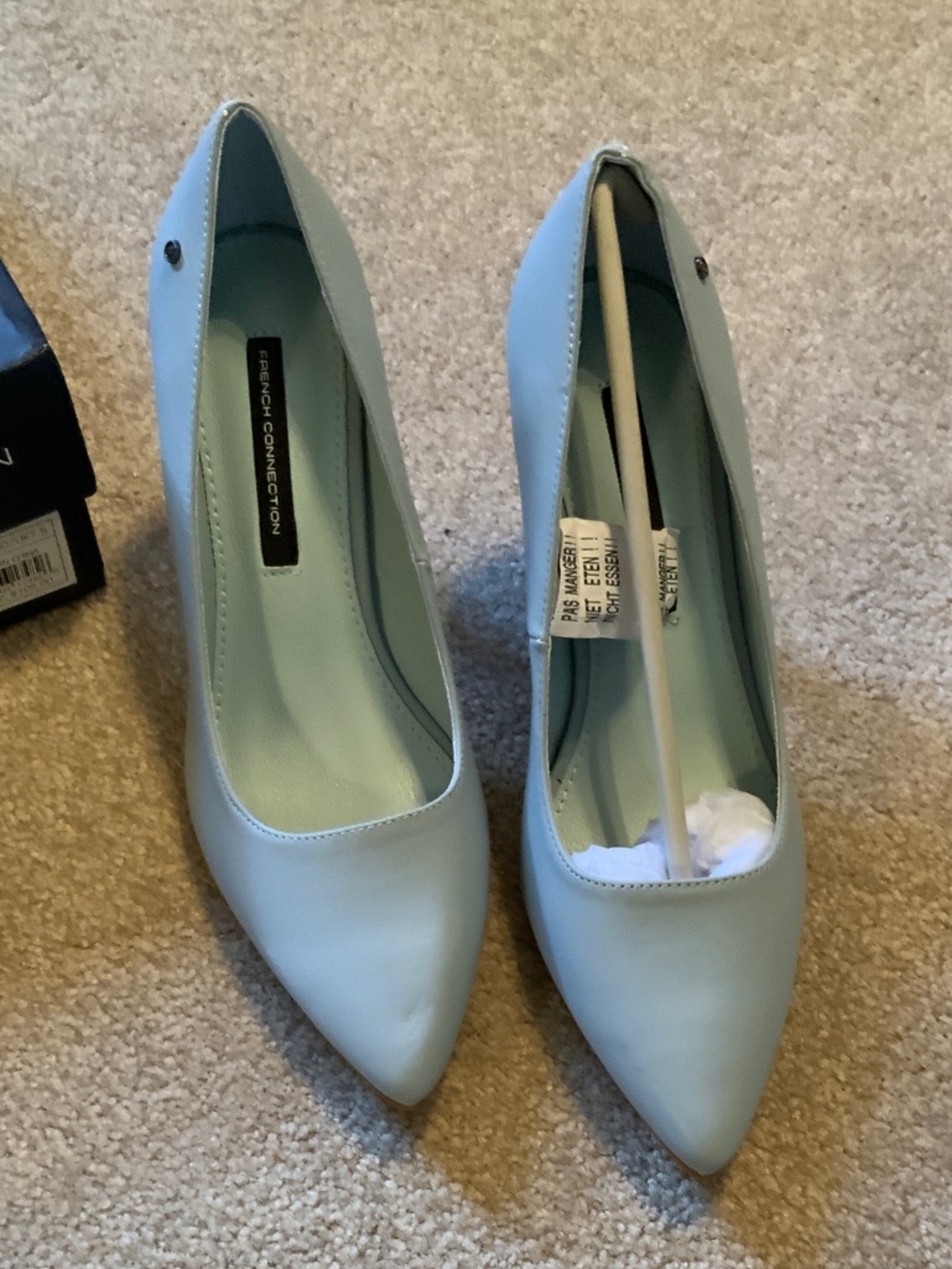 French Connection Pastel Blue Pointed-Toe Pumps